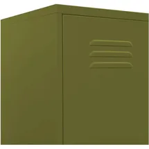 vidaXL Schließfachschrank Stahl 35x46x180 cm Olivgrün