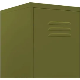 vidaXL Schließfachschrank Stahl 35x46x180 cm Olivgrün