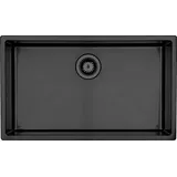 Lavabo Edelstahlspüle KUBUS 700 soft PVD - Shadow mit Raumsparventil / Spüle / Designspüle