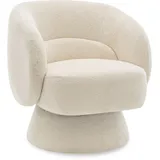 Habitat et Jardin Drehsessel franklin Bouclé 75 x 75 x 74 cm Beige