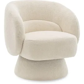 Habitat et Jardin Drehsessel franklin Bouclé 75 x 75 x 74 cm Beige