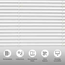 GARDINIA Aluminium-Jalousie 90 x 175 cm Weiß