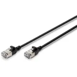 Digitus CAT 6A F-FTP Slim Patchkabel, 2m, Schwarz