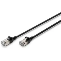 Digitus CAT 6A F-FTP Slim Patchkabel, 2m, Schwarz