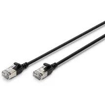 Digitus CAT 6A F-FTP Slim Patchkabel, 2m, Schwarz