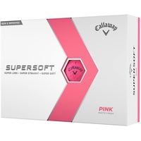 Callaway Supersoft Golfbälle, 12B, pink