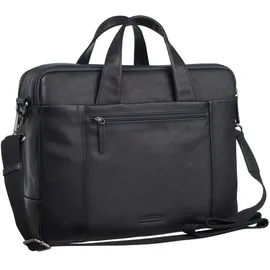 LEONHARD HEYDEN Hamburg Aktentasche Leder 40 cm Laptopfach schwarz