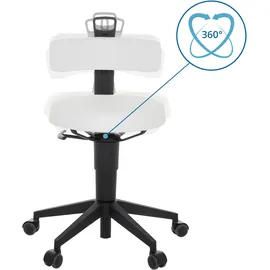 HJH Office Top Work Flex PU Kunstleder Weiß