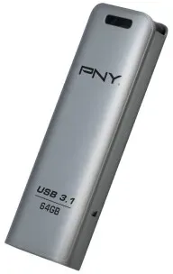 PNY FD64GESTEEL31G-EF USB-Stick 64 GB 3.2 Gen 1 (3.1 Gen 1) Edelstahl