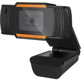 Adesso CyberTrack H2 Webcam 640 x 480 Pixel USB 2.0 Schwarz Orange