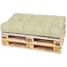 TexDeko Palettenkissen 120 x 80 x 18 cm beige 1 St.