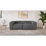 s.Oliver Big-Sofa S.OLIVER "EMMERIK Designersofa, 3-Sitzer mit Wellenfederung, B/T/H: 242/98/73 cm", grau (anthrazit), B:242,5cm H:73cm T:98cm, 100% Polyester, Sofas, Big-Sofa, hoher Sitzkomfort, gemütlich und modern, auch in Cord