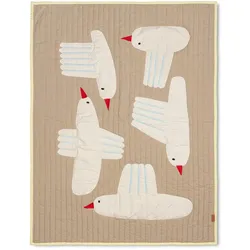 Ferm Living - Bird Quilted Decke, sand
