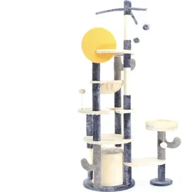 fudajo Katzenkratzbaum Kaktusdesign 172 cm dunkelgrau
