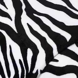 Wellness-Fleece "Zebra", schwarz/weiß