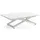WFL GROUP Axen Weiß Marmor 120-160 x 80 x 38-75 cm