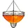Marrakesch Orient & Mediterran Interior Demren 1-flg. 45 cm rund orange Eisen