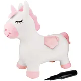 Lexibook Aufblasbares springendes Einhorn Plüsch