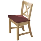 58 aufm Kessel Esszimmerstuhl Deborah Holz rot 2er Set