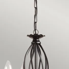 Elstead Lighting Artisan 3 E14 Hängelampe 36 cm schwarz