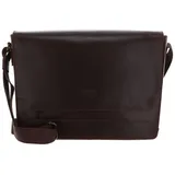 Buckle & Seam Messenger Bag Times Leder - BROWN/Dots Koffer24