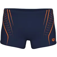 Arena Double Graphic Badeshorts Navy/Weiß/Silber 8