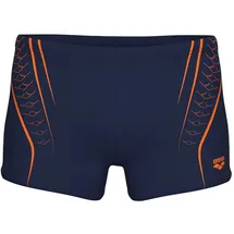 Arena Double Graphic Badeshorts Navy/Weiß/Silber 8