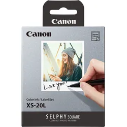 Canon XS-20L - Farbe (Cyan, Magenta, Gelb) - Farbbandkassetten- und Papier-Kit