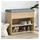 vidaXL Schuhbank 62 x 32 x 50 cm braun / Eiche