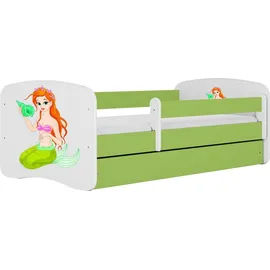 raumhirsch furniture Kinderbett Meerjungfrau 80 x 180 cm Holzwerkstoff grün