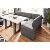 exxpo - sofa fashion Eckbank »Barista«, Frei im Raum stellbar, grau