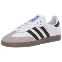 adidas Herren Samba Og Sneaker, Weiß/Schwarz/Granit, 45 1/3 EU - 45 1/3 EU