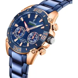 Festina Chrono Bike Connected 45 mm blau/rose