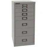 Bisley Aktenschrank MultiDrawer Schubladenschrank in Silber - Maße: H 59 x B 28 x T 38 cm grau|silberfarben