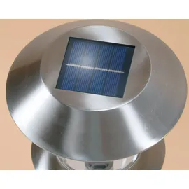 esotec Solarleuchte Edelstahl H38cm 1 Stück Silber