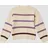 s.Oliver Gestreifter Strickpullover aus Chenille im Loose Fit - beige|mehrfarbig - 134/140