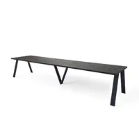 ENDO Möbel Esstisch Graphit, Rechteckig,Rechteckig, 90x75x130 cm, Esszimmer, Tische,