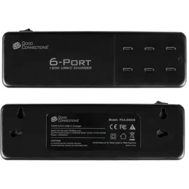 Good Connections Good Connection USB-Desktop-Schnellladestation 120W 6-Port USB-C PD schwarz