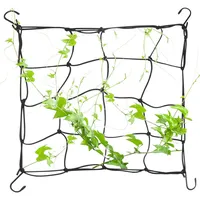 Scrog Netz 40 X 40 cm,Grow Netz 40x40, Growzelt Pflanzennetz, Growbox Netz für Kletterpflanzen Gurken, Garten Netz mit 4 Haken für Pflanzen, Weed Netz für Gemüse Früchte Blumen