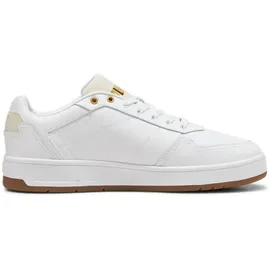 Puma Court Classic Lux Herren White/Alpine Snow/Gold 44