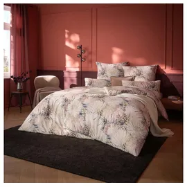 Estella Mako-Satin Blumen Rosa 155 x 220 cm + 80 x 80 cm + 40 x 80 cm