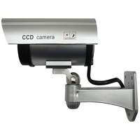 Maclean Brackets IR1100 S Kamera Dummy LED Überwachungskamera Attrappe Alarmanlage CCTV Camera wasserdicht