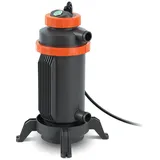 Clanmacy Pool-Wärmepumpe Poolheizung Wärmetauscher 3KW Schwimmbadheizung Schwimmbadheizer schwarz
