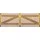 Tetzner & Jentzsch Doppeltor für Senkrechtzaun 300 x 100 cm Braun/Holz