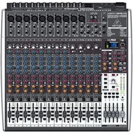 Behringer XENYX X2422USB Premium 24-Input 4/2-Bus Mixer mit XENYX Mic Preamps und Compressors, British EQ, 24-Bit Multi-FX Processor und USB/Audio Interface