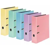 Falken 10er-Pack Ordner A4 »PastellColor« 8 cm mehrfarbig, 8x31.8x28.5 cm