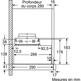 Bosch DFM064W54 Flachschirmhaube 60 cm silbermetallic