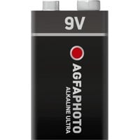 AgfaPhoto 110-851808 Haushaltsbatterie Einwegbatterie 9V Ultra, Retail Blister (1-Pack)
