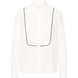 Klassische Bluse B.YOUNG "Klassische Bluse BYIDALINE SHIRT -", Damen, Gr. 46, weiß (optical weiß), Obermaterial: 100% Polyester PES., normal, Blusen