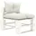 vidaXL Garten-Paletten-Mittelsofa mit Kissen Holz beige